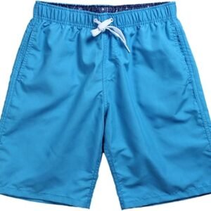 LOGIFIRST Men’s Bright Blue Drawstring Shorts – Lightweight Casual Activewear, Size XXXL