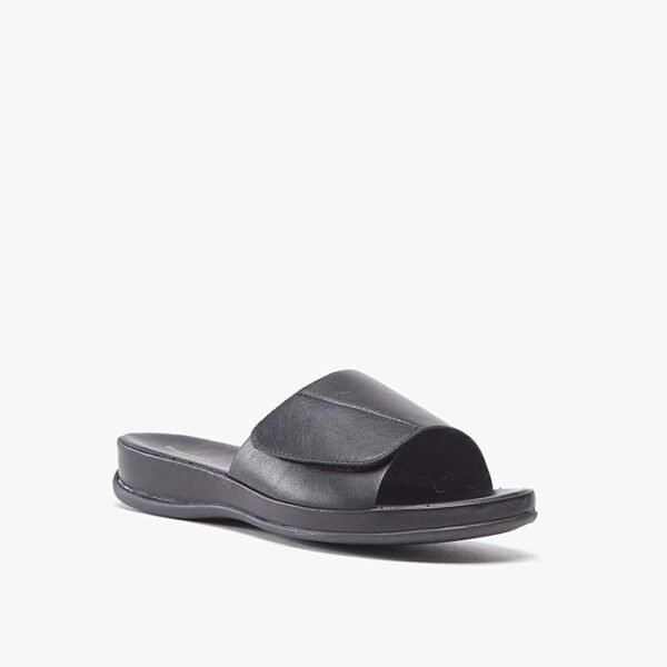 Flora Bella Women's Black Comfort Slide Sandals – Size 36