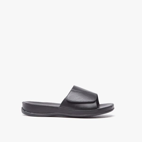 Flora Bella Women's Black Comfort Slide Sandals – Size 36