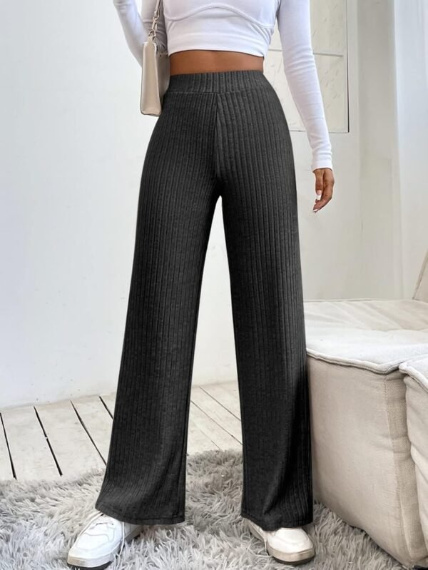 LOGIFIRST Women's Ribbed Knit Wide-Leg Pants Size xs