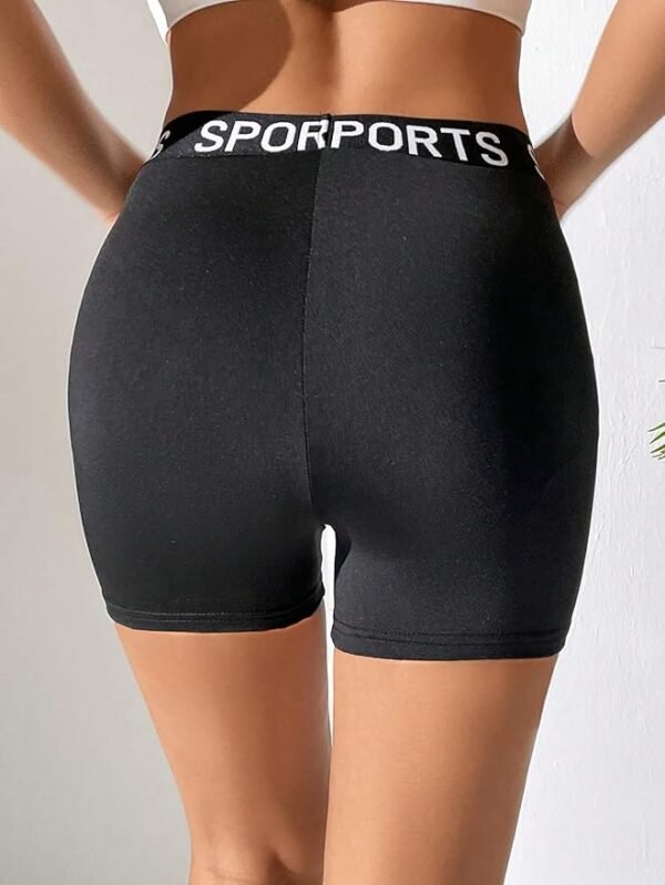SHEIN Black "SPORTS" Branded Waistband Biker Shorts Size 12 years