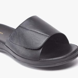 Flora Bella Women's Black Comfort Slide Sandals – Size 36