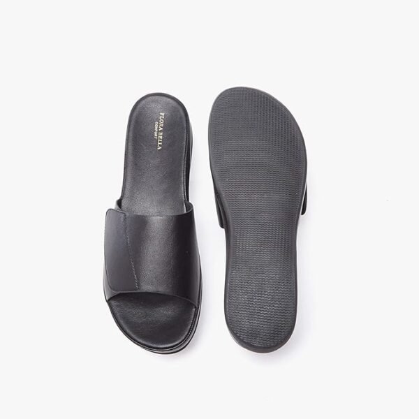 Flora Bella Women's Black Comfort Slide Sandals – Size 36