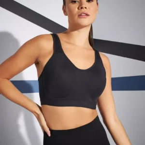 Crivit Women's Seamless Sports Bra – Black (Size S)