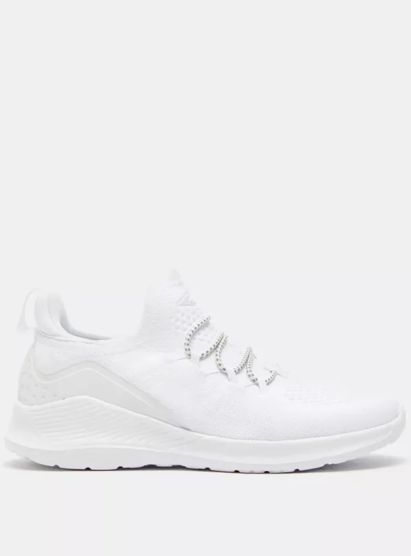 DASH All-White Minimalist Lace-Up Sneakers Size 39