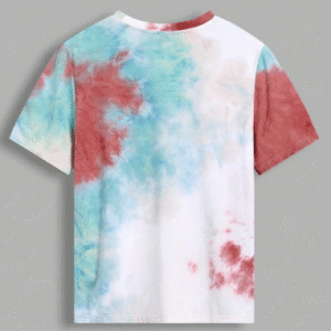 SHEIN Men’s Tie-Dye Graphic Slogan T-Shirt – “So What!” Print, Size L