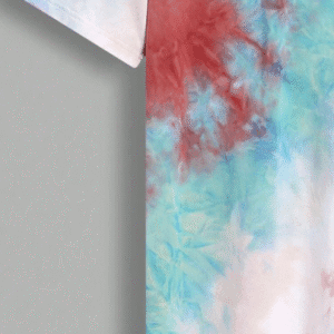 SHEIN Men’s Tie-Dye Graphic Slogan T-Shirt – “So What!” Print, Size L