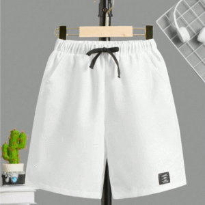 Shein White Kids’ Drawstring Shorts – Size 11–12 Years | Lightweight & Stylish