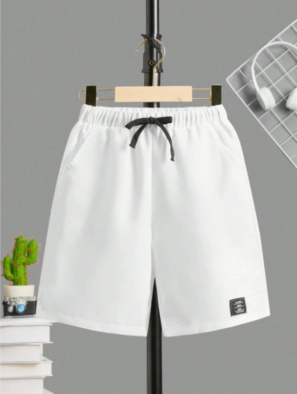 Shein White Kids’ Drawstring Shorts – Size 11–12 Years | Lightweight & Stylish