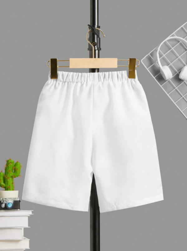 Shein White Kids’ Drawstring Shorts – Size 11–12 Years | Lightweight & Stylish