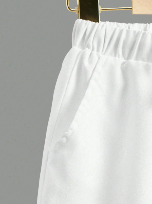 Shein White Kids’ Drawstring Shorts – Size 11–12 Years | Lightweight & Stylish