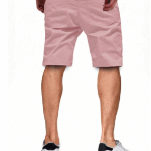 MANFINITY Men’s Dusty Pink Drawstring Casual Shorts – Size L