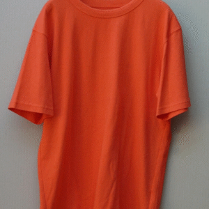 Sumwon Bright Orange Crew Neck T‑Shirt – Slim Fit Size S | Everyday Casual Essential