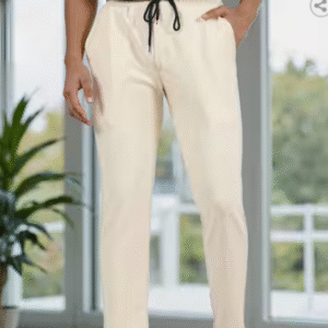SHEIN Men’s Beige Casual Drawstring Pants – Size M