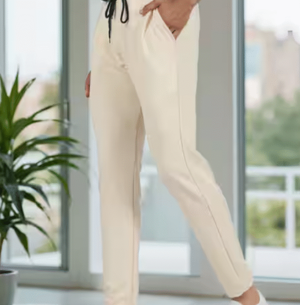 SHEIN Men’s Beige Casual Drawstring Pants – Size M