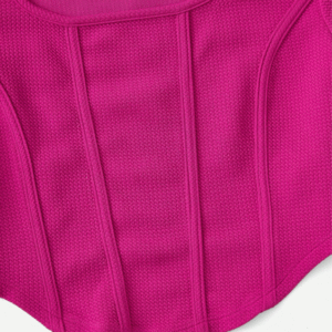 SHEIN Fuchsia Structured Crop Top – Size L
