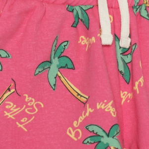 Lefties Kids Pink Beach Vibes Printed Shorts – 9-10 Years