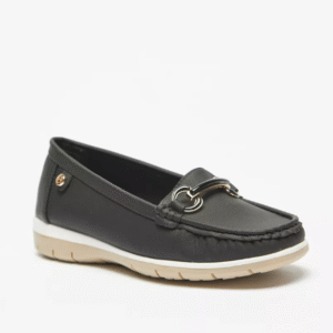 Flora Bella Women's Black Embellished Slip-On Moccasins Size 36