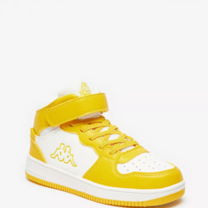 Kappa Kids’s High-Top Sneakers – White & Yellow – EU Size 37