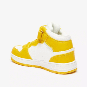 Kappa Kids’s High-Top Sneakers – White & Yellow – EU Size 37