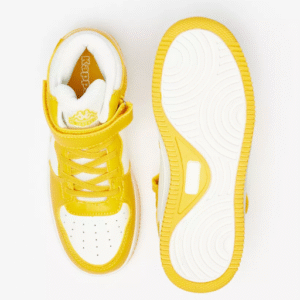 Kappa Kids’s High-Top Sneakers – White & Yellow – EU Size 37