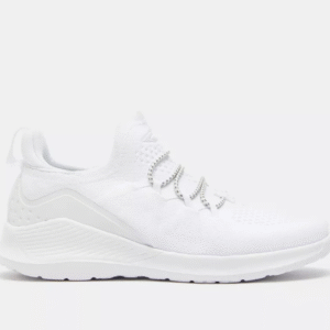 DASH All-White Minimalist Lace-Up Sneakers Size 39