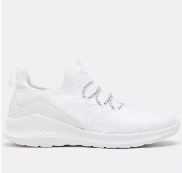 DASH All-White Minimalist Lace-Up Sneakers Size 39