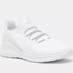 DASH All-White Minimalist Lace-Up Sneakers Size 39