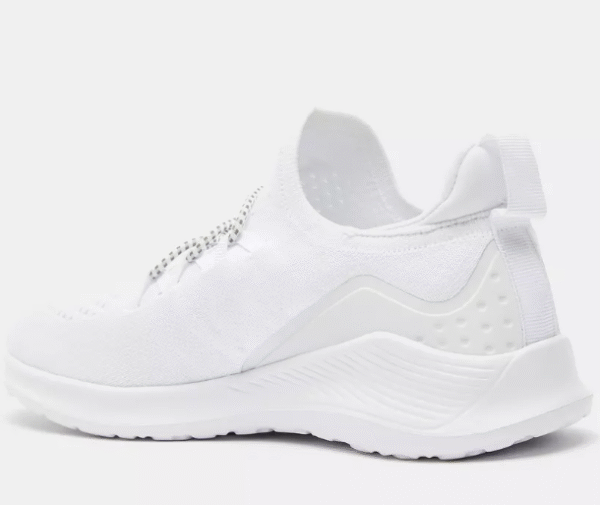 DASH All-White Minimalist Lace-Up Sneakers Size 39
