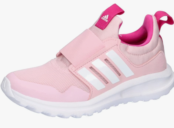 Adidas Girls' Light Pink Slip-On Running Sneakers – Size 35