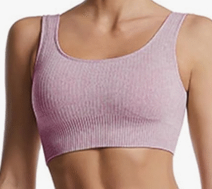 ORIVITE Ribbed Seamless Sports Bra Top Size XS