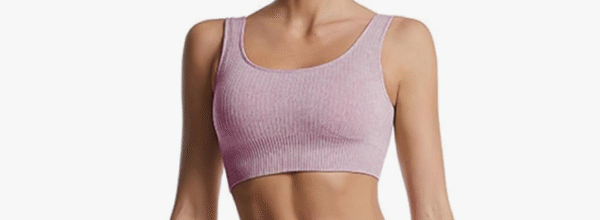 ORIVITE Ribbed Seamless Sports Bra Top Size XS
