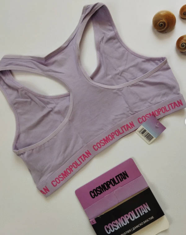 COSMOPOLITAN Women's Lilac Racerback Bralette Size M