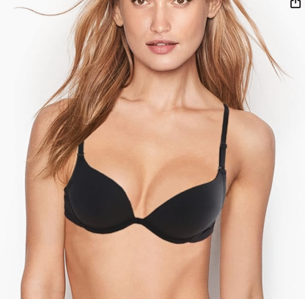 ESMARA Black Padded Underwire Push-Up Bra Size 85B