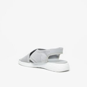 Flora Bella Grey Mesh Comfort Sandals for Women – Lightweight Slip-On Style, Size 40
