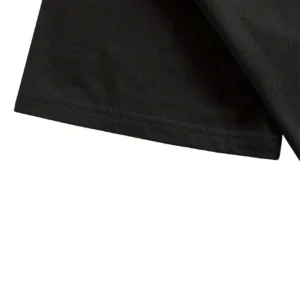 ROMWE Graphic Print Black T-Shirt – Size M