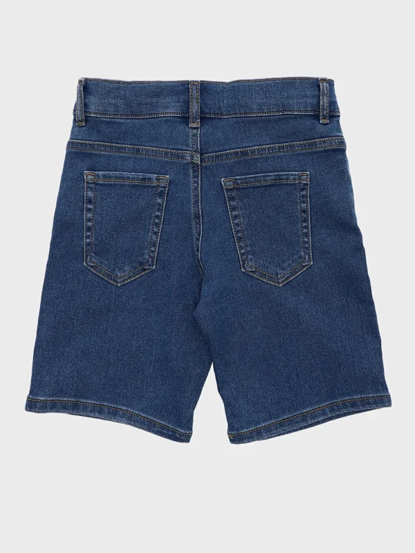 Besties Boys' Dark Wash Rolled Hem Denim Shorts Size 1.5 - 2 Y