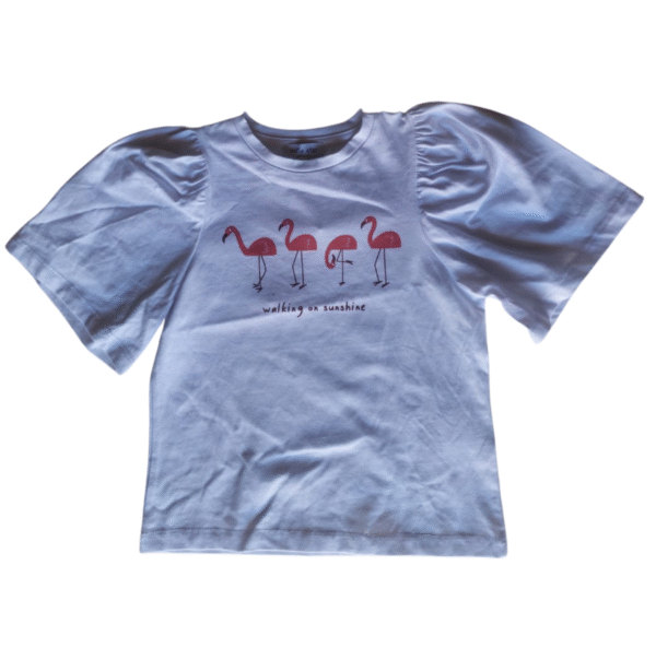 MILLA STAR Kid's Walking on Sunshine Flamingo T-Shirt - Size 6 Years