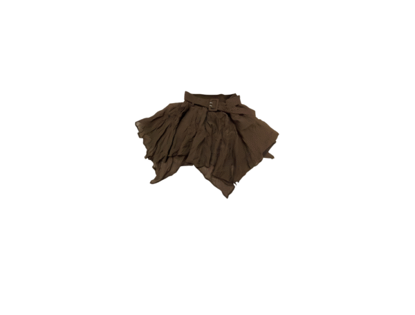 SHEIN Women's Asymmetrical Ruffled Mini Skirt with Belt - Size S