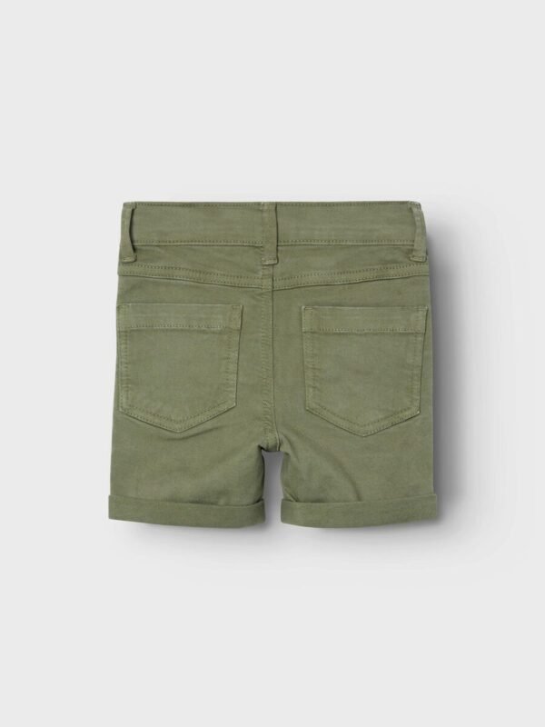 Kids' Deep Lichen Green Stretch Denim Shorts | BESTies