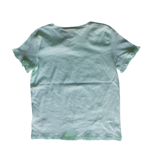 FISH&SHIPS Junior Mint Green Ruffle Sleeve T-Shirt - Size 13 Years