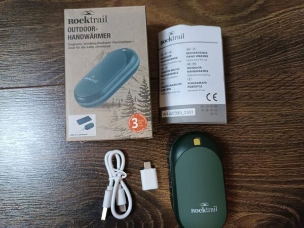 Rocktrail Rechargeable Outdoor Hand Warmer - Portable & USB-C Charged