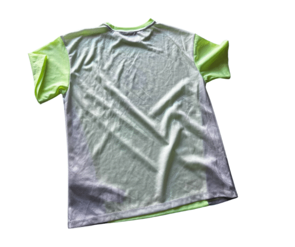 LEFTIES Kids' "Always Take Your Chances" Athletic Tee - Neon Green & Grey, Size 9-10Y