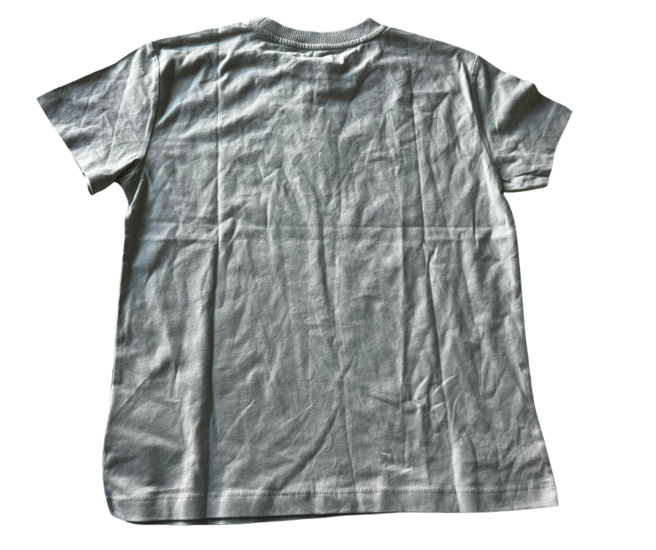JBC Kids' "GREEN" Minimalist Grey T-Shirt with "I AM" Detail