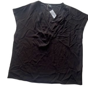 SHEIN Women's Loose Fit Black T-Shirt/Blouse - Size L