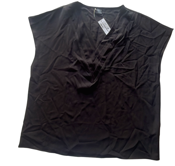 SHEIN Women's Loose Fit Black T-Shirt/Blouse - Size L