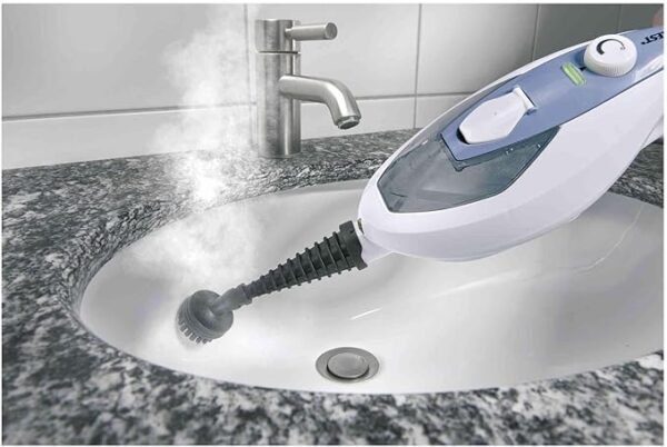 SilverCrest 2-in-1 Steam Mop & Handheld Cleaner - White & Blue