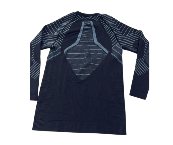 LOGIFIRST Women's Black & Grey Patterned Long Sleeve Compression Top - Size M