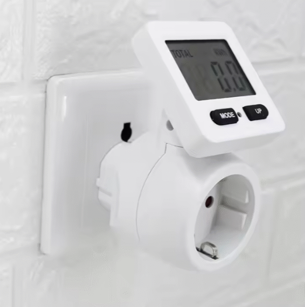 Silver Crest Energy Meter Plug - Digital Power Consumption Monitor