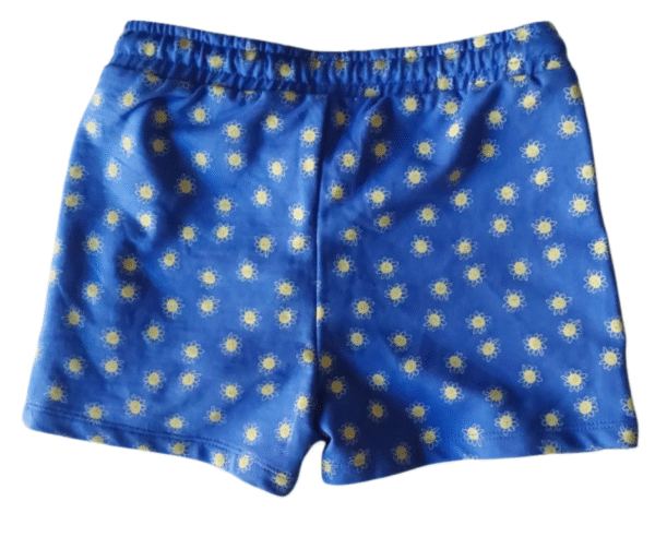 BESTies Kids' Blue Sun Print Shorts - Drawstring Waist, Size for 7-8 Years
